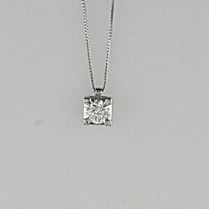 COLLANA PUNTO LUCE IN ORO E DIAMANTI