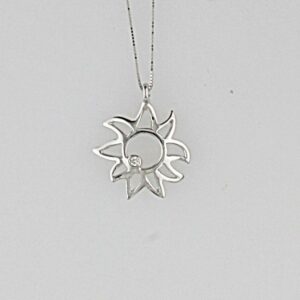 COLLANA SOLE IN ORO E DIAMANTI