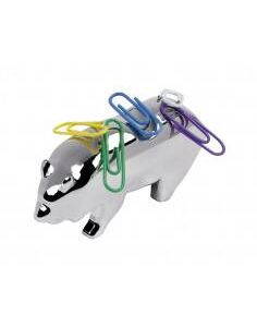PORTAGRAFFETTE ORSO IN SILVER PLATED