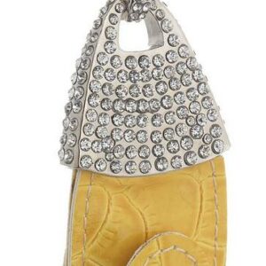 PORTACHIAVI CON CHIAVE USB 8 Gb IN SILVER PLATED