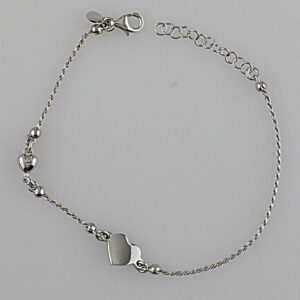 BRACCIALE CUORI IN ARGENTO 925°°°