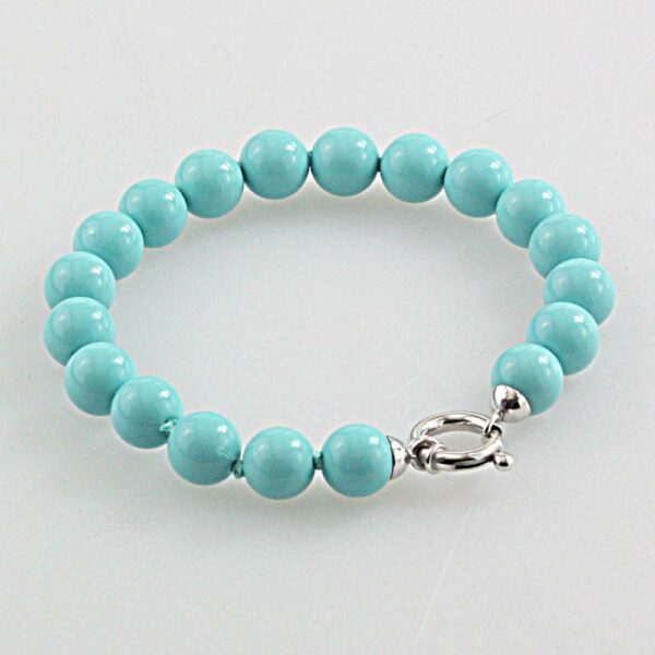 BRACCIALE TURCHESE CON CHIUSURA IN ARGENTO TITOLO 925/°°°