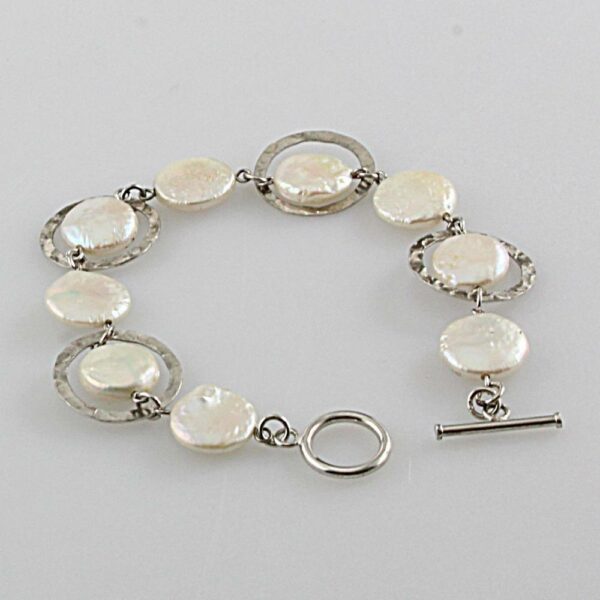BRACCIALE IN ARGENTO TITOLO 925°°° CON PERLE