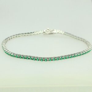 BRACCIALE ARGENTO TENNIS