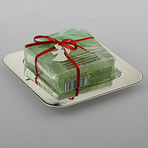 PIATTINO CON SAPONE IN SILVER PLATED