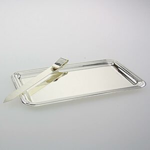 PORTAPOSTA CON TALIACARTE SILVER PLATED