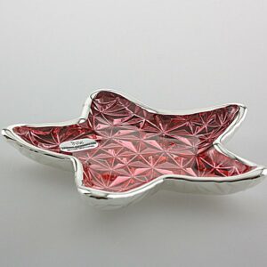 CIOTOLA ARGENTATA IN CRISTALLO Diam. Cm 15