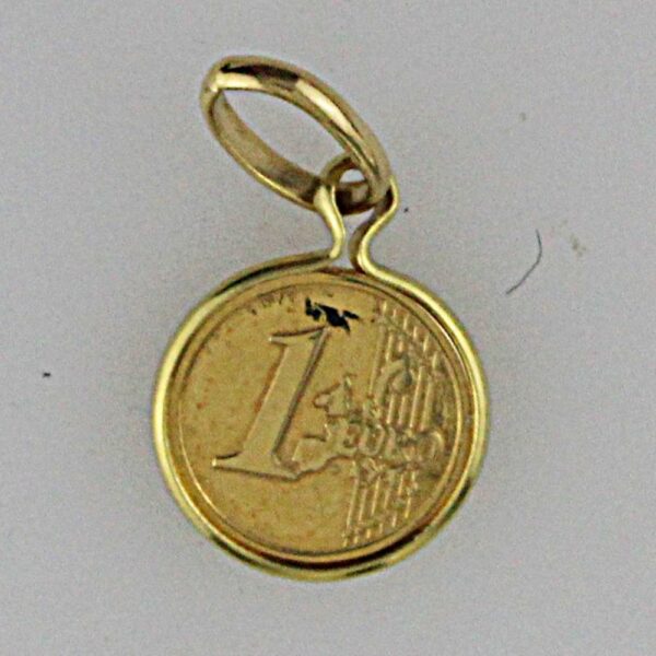 CIONDOLO EURO IN ORO