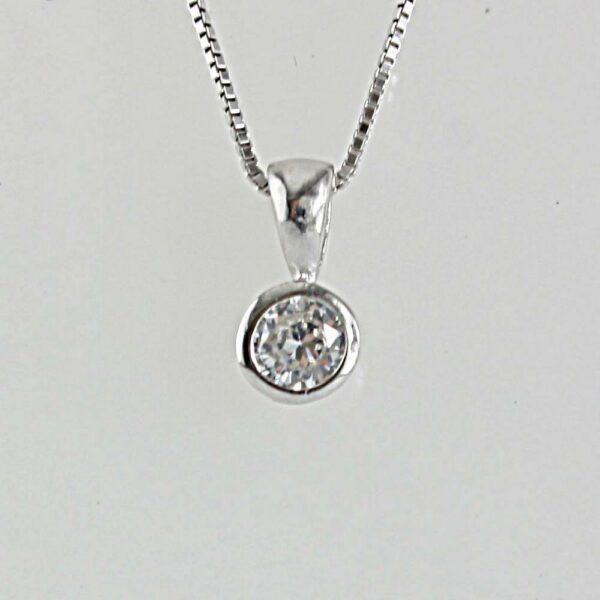 COLLANA PUNTO LUCE IN ARGENTO 925°°°
