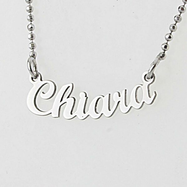 COLLANA IN ARGENTO 925/°°° NOME