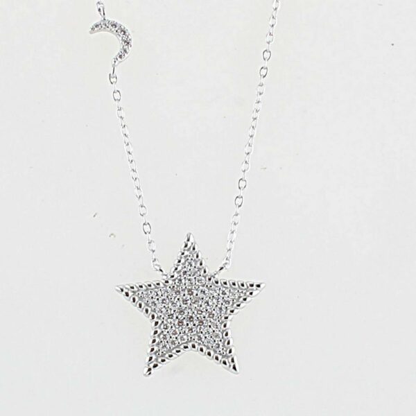 COLLANA LUNA/STELLA IN ARGENTO 925°°°