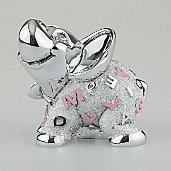 ELEFANTE ROSA ARGENTATO