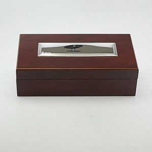 SCATOLA PORTAOROLOGI IN ARGENTO BILAMINATO