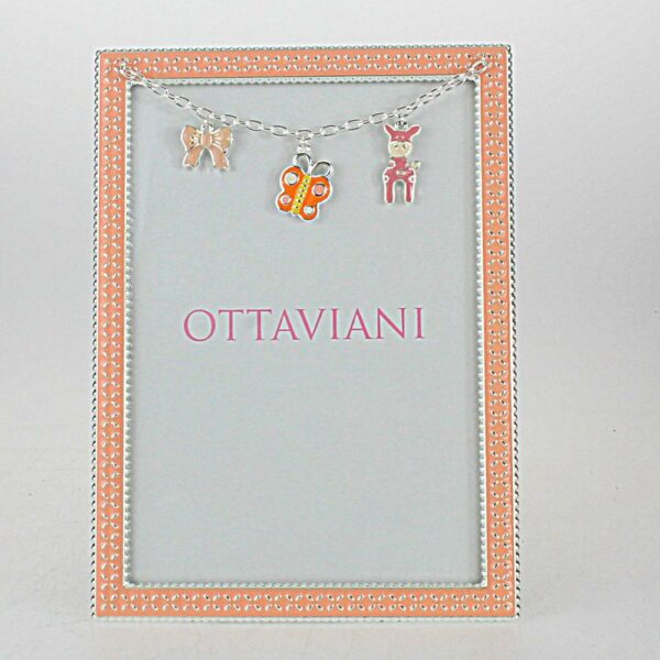 CORNICE BIMBI FARFALLA SILVER PLATED OTTAVIANI