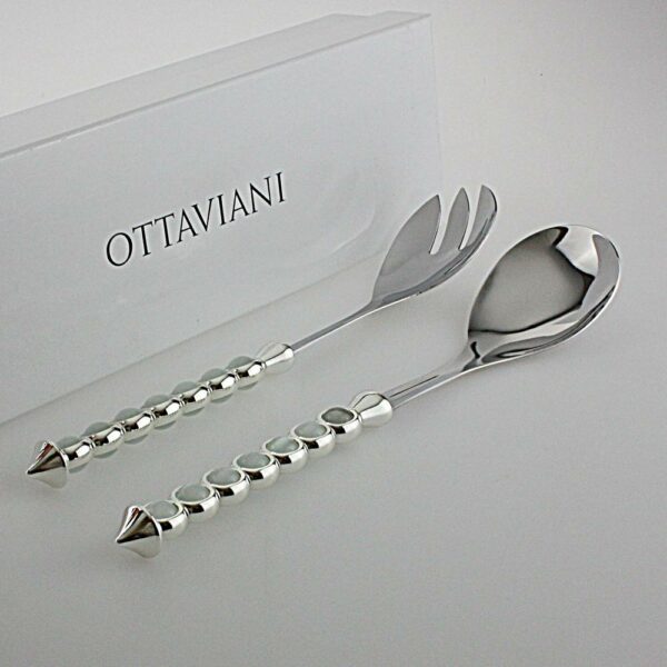 POSATE DA INSALATA ARGENTATE "OTTAVIANI" 2 pz