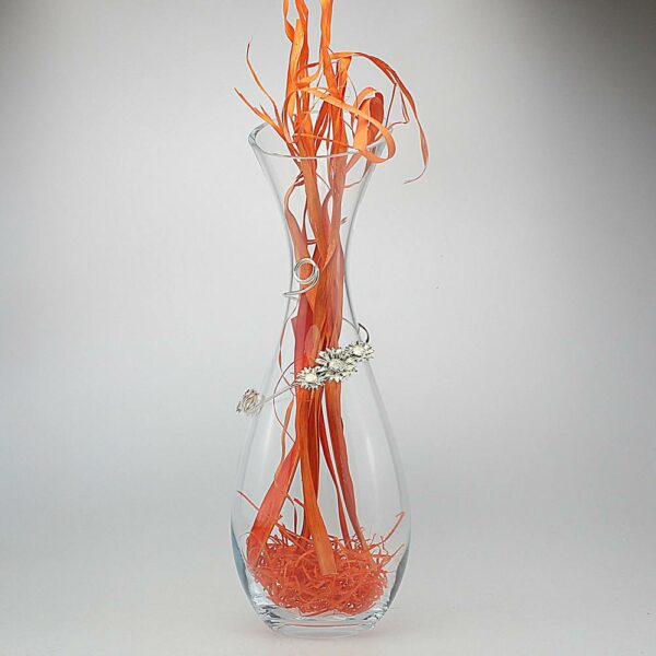 VASO IN VETRO E SILVER PLATED