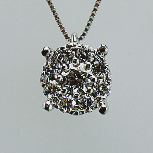COLLANA PUNTO LUCE IN ORO CON DIAMANTI