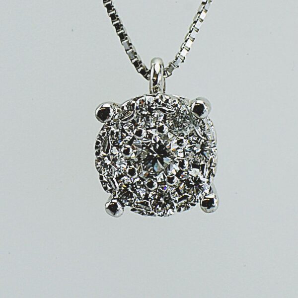 COLLANA PUNTO LUCE IN ORO CON DIAMANTI