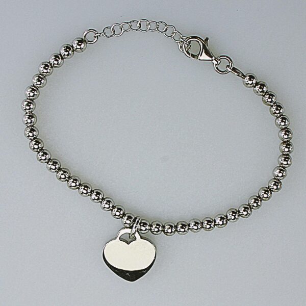 BRACCIALE IN ARGENTO TITOLO 925°°° CUORE