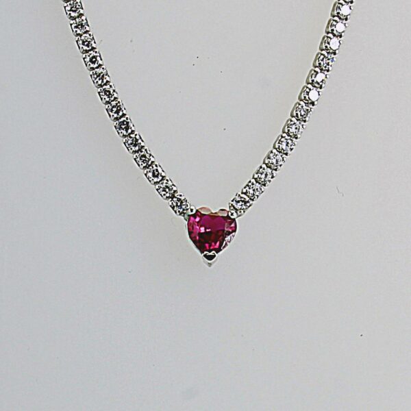 COLLANA IN ARGENTO 925/°°° CON ZIRCONI TENNIS