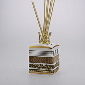 PROFUMATORE CERAMICA CON TAPPO DORATO Cm 7x10