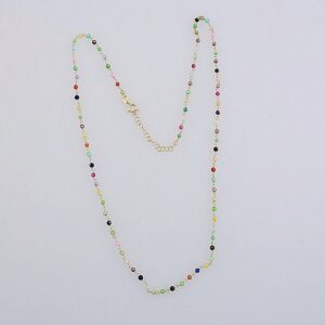 COLLANA IN ORO CON PIETRE NATURALI