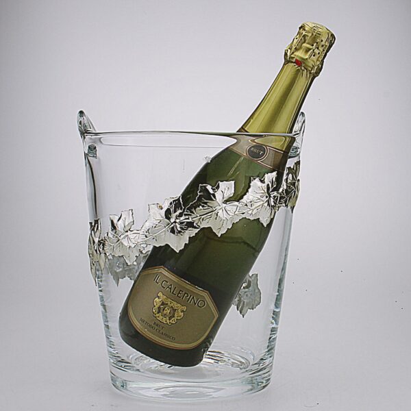 SECCHIO CHAMPAGNE CON BLASONE IN ARGENTO 925°°°