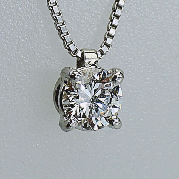 COLLANA PUNTO LUCE IN ORO CON DIAMANTE