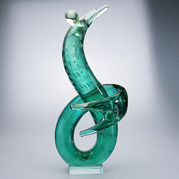 SCULTURA VETRO "LA DANZA" H Cm 40