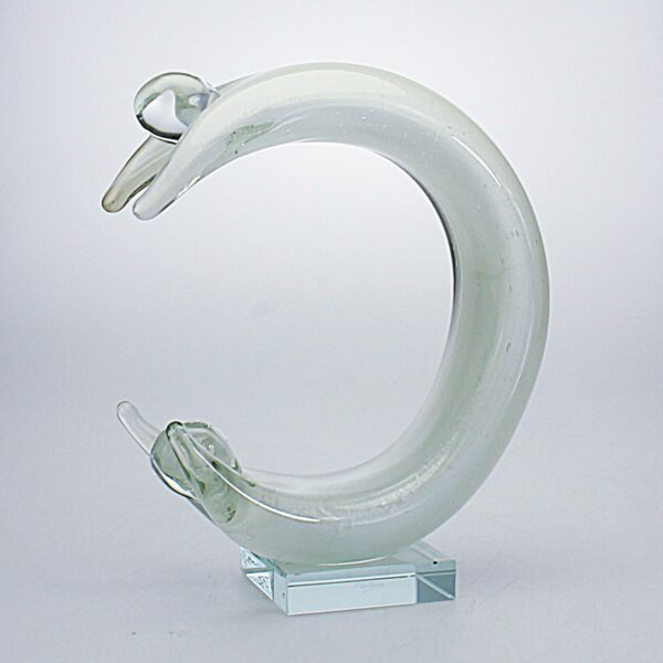SCULTURA VETRO "CERCHIO DELLA VITA" H Cm 25