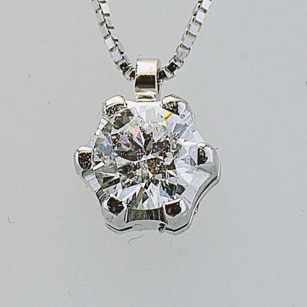 COLLANA PUNTO LUCE IN ORO CON DIAMANTE