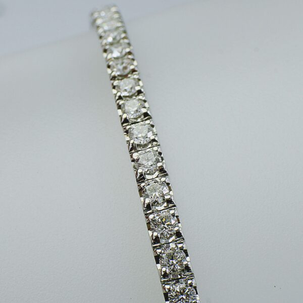 BRACCIALE TENNIS IN ORO TITOLO 750°°° CON DIAMANTI