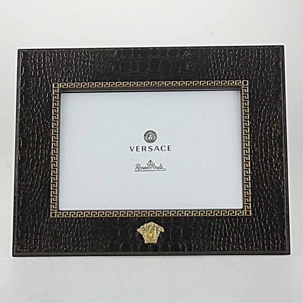 CORNICE "VERSACE" IN ARGENTO BILAMINATO con specchio