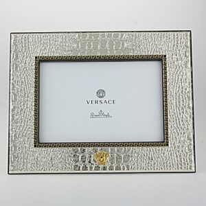 CORNICE "VERSACE" IN ARGENTO BILAMINATO con specchio
