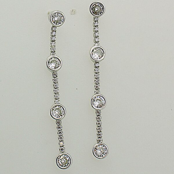 ORECCHINI IN ARGENTO 925°°° CON ZIRCONI