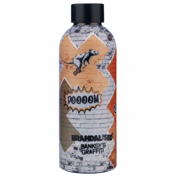 BOTTIGLIA TERMICA "CHAMPAGNE RAT" 500 ml - Tappo argentato personalizzabile
