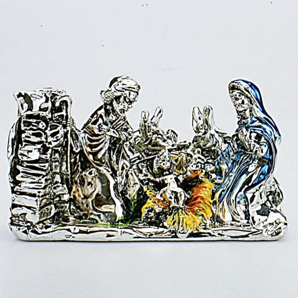 PRESEPE ARGENTATO Cm 8x15