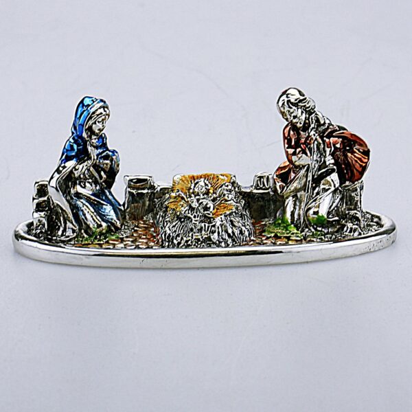 PRESEPE ARGENTATO Cm 12x6
