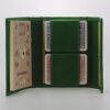 SET CARTE ECOPELLE CON BLASONE IN ARGENTO - immagine 2