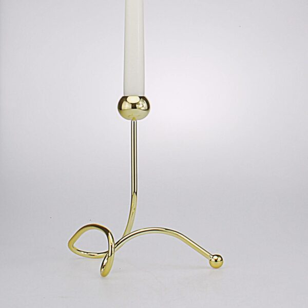 CANDELABRO IN METALLO DORATO CM 18