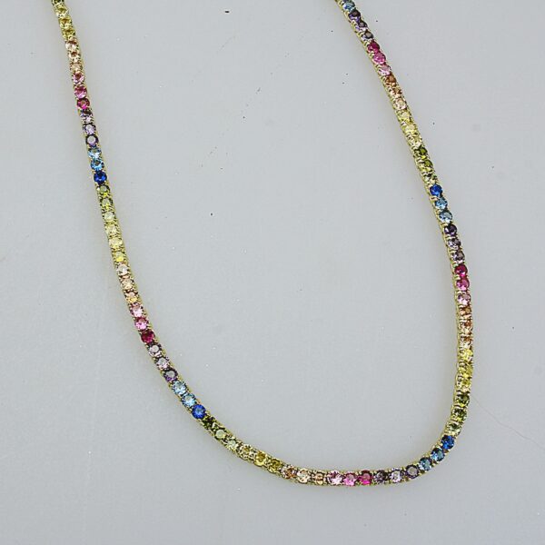 COLLANA IN ARGENTO 925°°° CON ZIRCONI