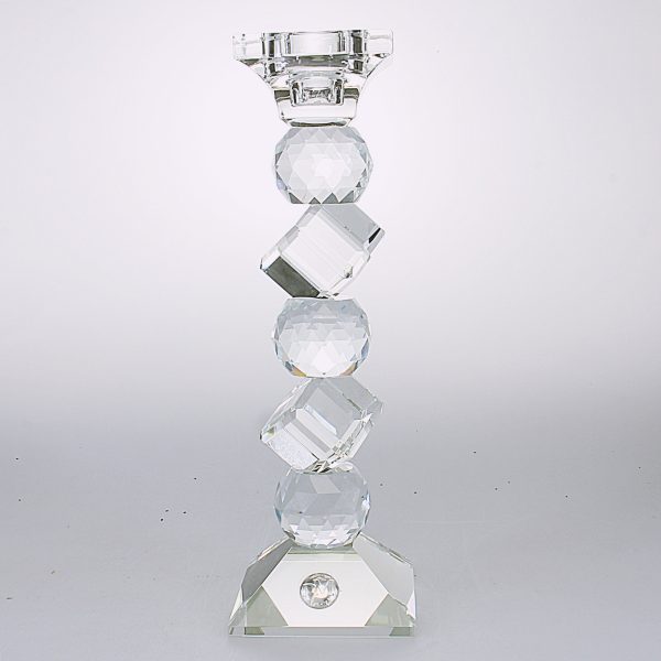 CANDELABRO IN CRISTALLO CM 25