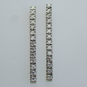 ORECCHINI TENNIS IN ORO CON DIAMANTI