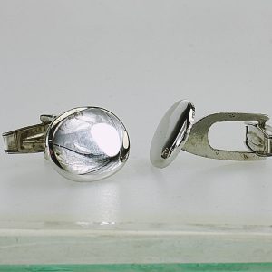 GEMELLI IN ARGENTO TIT 925°°° OVALI BOMBATI