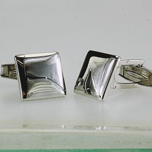 GEMELLI IN ARGENTO TIT 925°°° QUADRATI BOMBATI