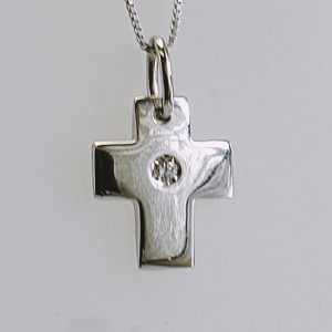 COLLANA CROCE IN ORO CON DIAMANTE