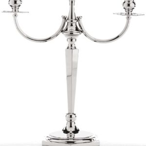 CANDELABRO IN ARGENTO 800/925°°° TRE FIAMME         Cm 42