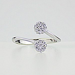 ANELLO CONTRARIE' IN ORO CON DIAMANTI