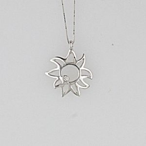 COLLANA SOLE IN ORO E DIAMANTI